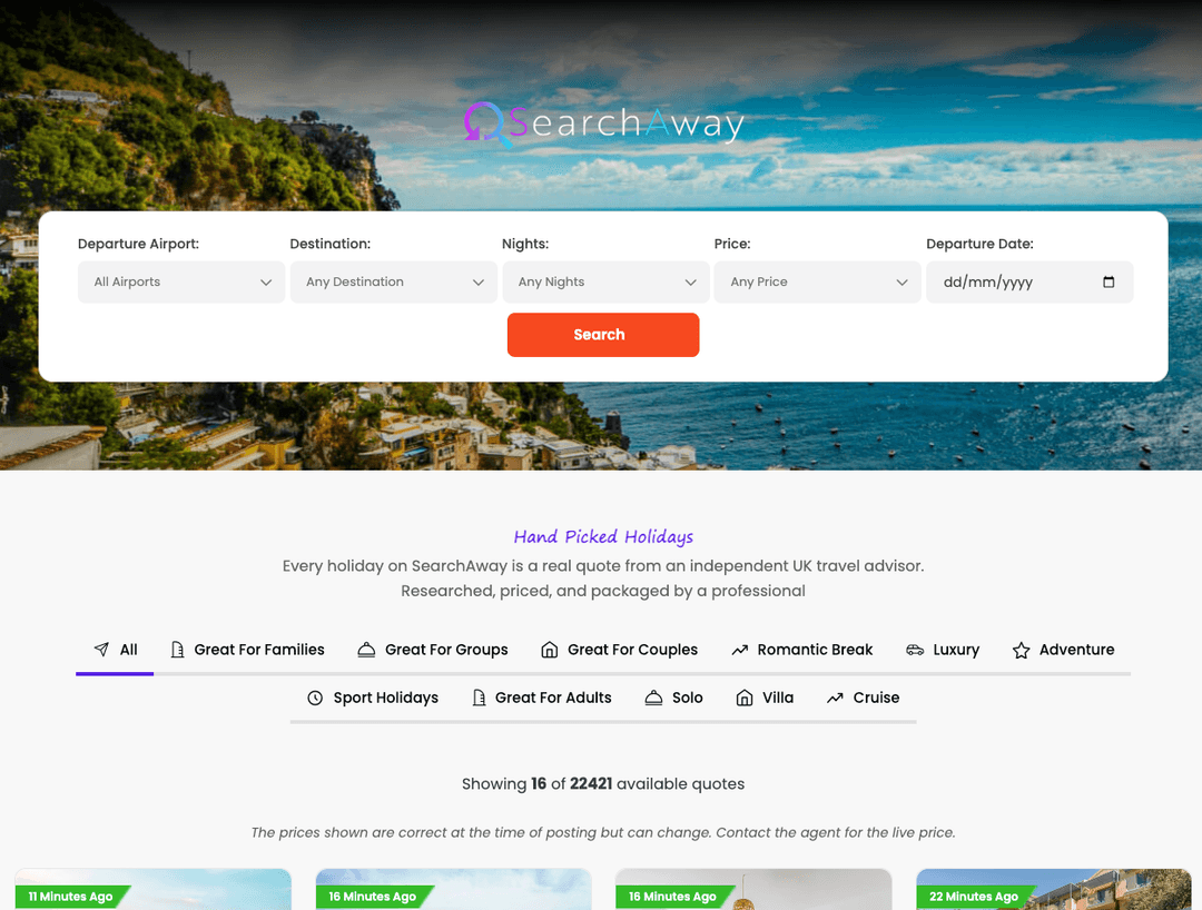 SearchAway holiday offers